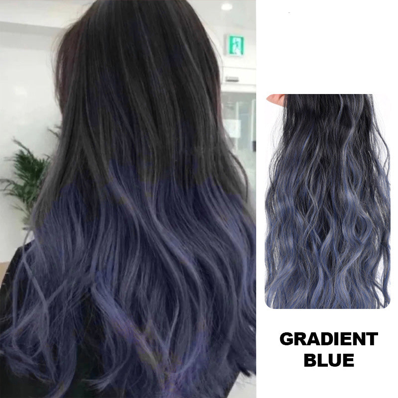 Gradient Curly Wig Piece Stylish Vibrant Color Hair Accessory