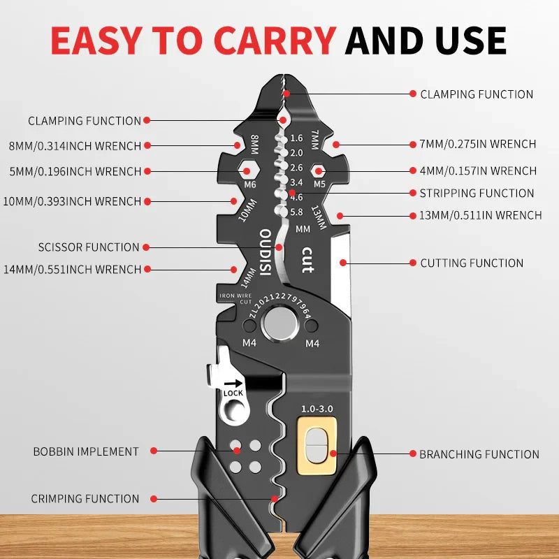 Multifunctional Steel Pliers Durable Hand Tool For Versatile Use