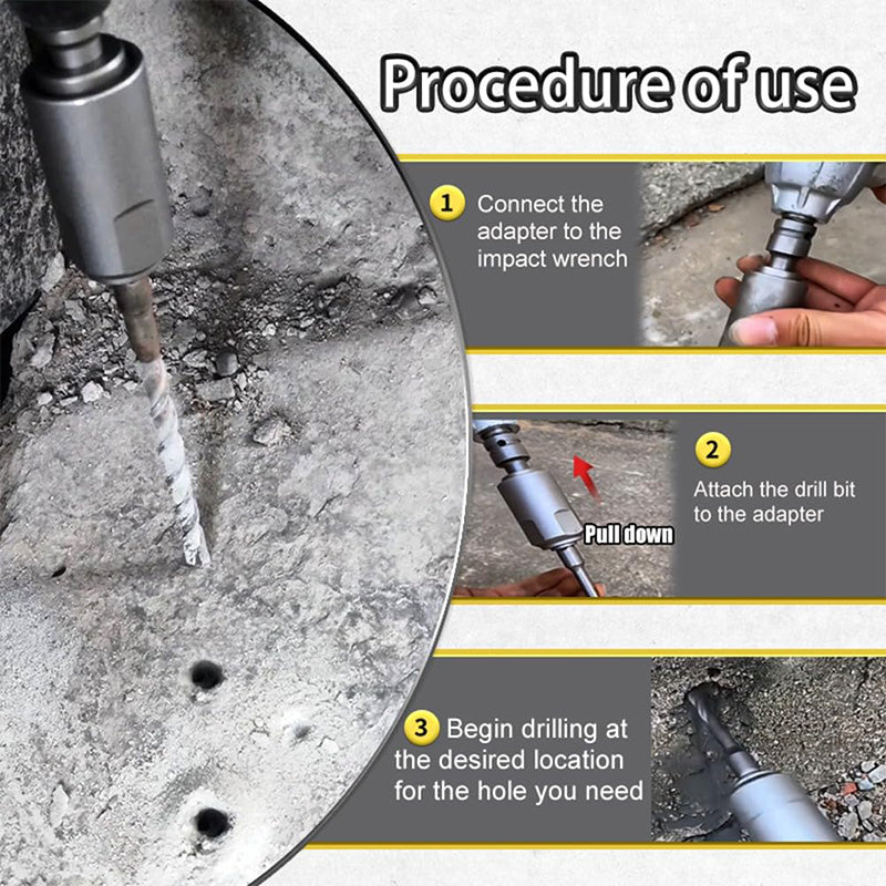 Electric Wrench Hammer Adapter For Versatile Tool Conversion