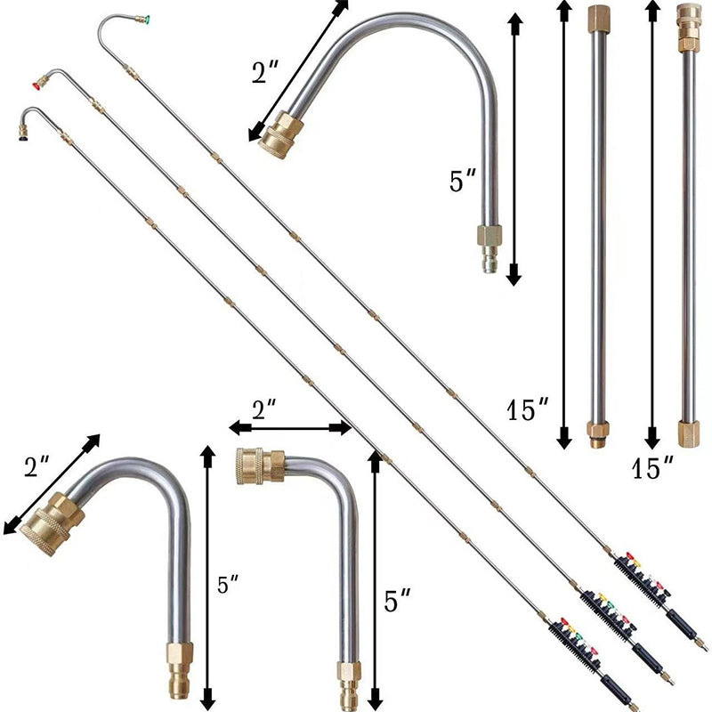 4000 PSI High-Pressure Cleaning Wand Set For Powerful Cleaning