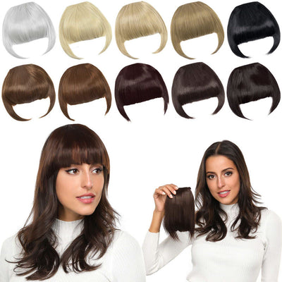 Clip In Bangs Heat Resistant Synthetic Hair Extension