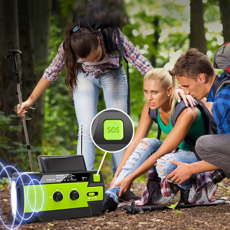 All-in-One Emergency Solar Powered Radio With Multi-Function Features