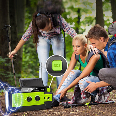 All-in-One Emergency Solar Powered Radio With Multi-Function Features