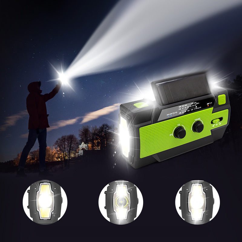 All-in-One Emergency Solar Powered Radio With Multi-Function Features
