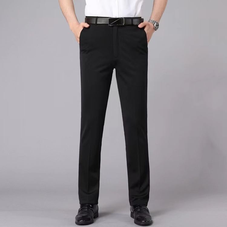 Men's Summer Business Pants Lightweight Breathable Office Wear