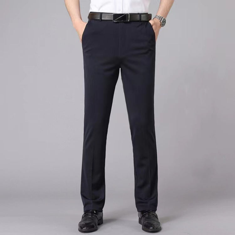 Men's Summer Business Pants Lightweight Breathable Office Wear