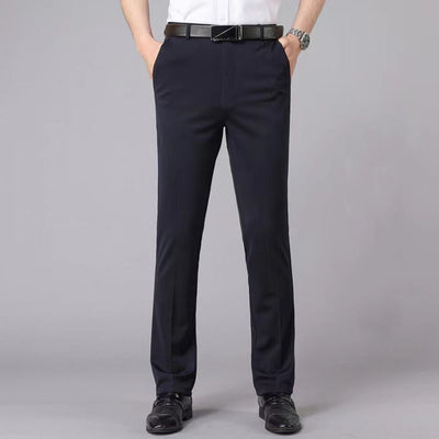 Men's Summer Business Pants Lightweight Breathable Office Wear