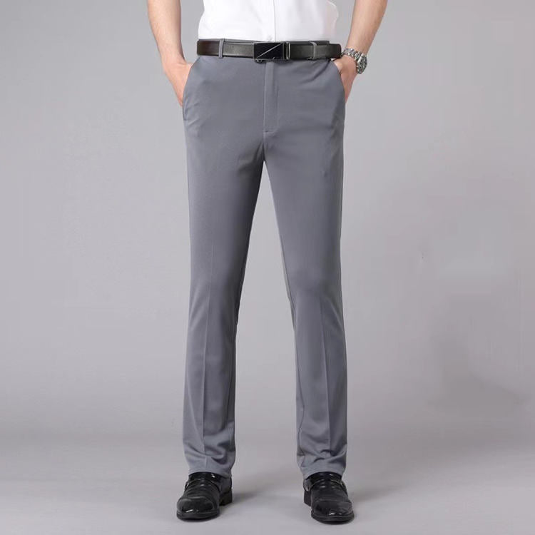 Men's Summer Business Pants Lightweight Breathable Office Wear