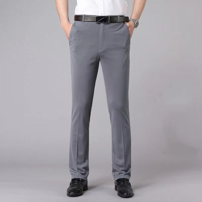 Men's Summer Business Pants Lightweight Breathable Office Wear