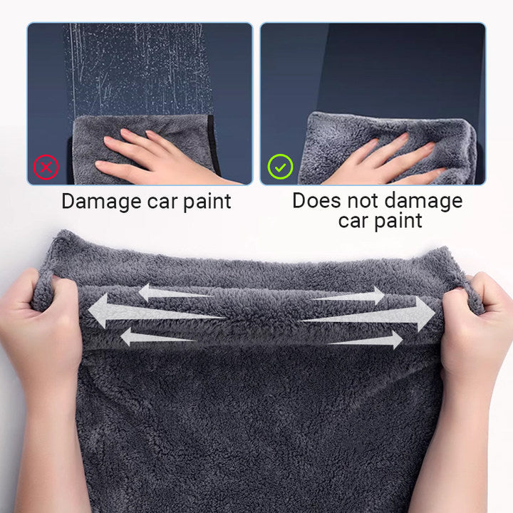 Thickened Absorbent Microfiber Cleaning Towel For Car Detailing