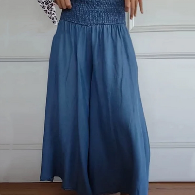 Women's High Waist Wide Leg Jeans With Stylish Pockets