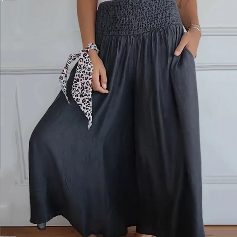 Women's High Waist Wide Leg Jeans With Stylish Pockets
