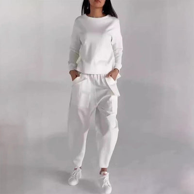 Ladies Casual Sporty Suit With Functional Multi-Pockets