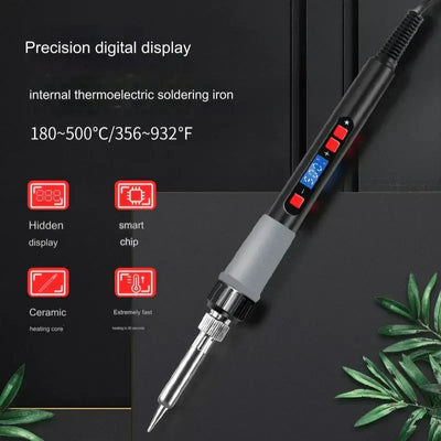 Digital Soldering Iron Set With Adjustable Temperature Display