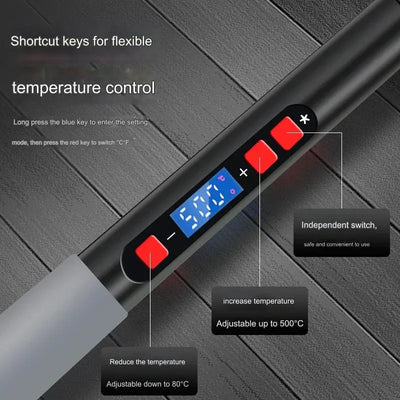 Digital Soldering Iron Set With Adjustable Temperature Display