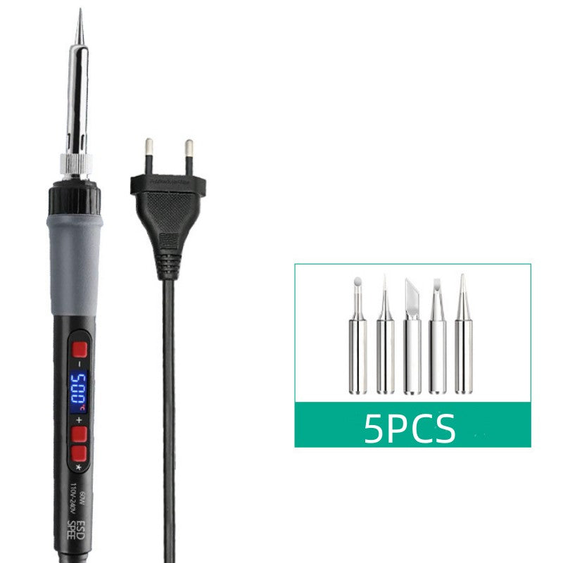 Digital Soldering Iron Set With Adjustable Temperature Display