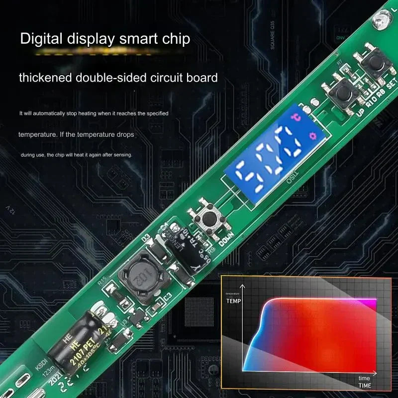 Digital Soldering Iron Set With Adjustable Temperature Display
