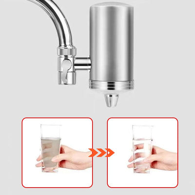 Installation-Free Stainless Steel Faucet Water Purifier For Household Use