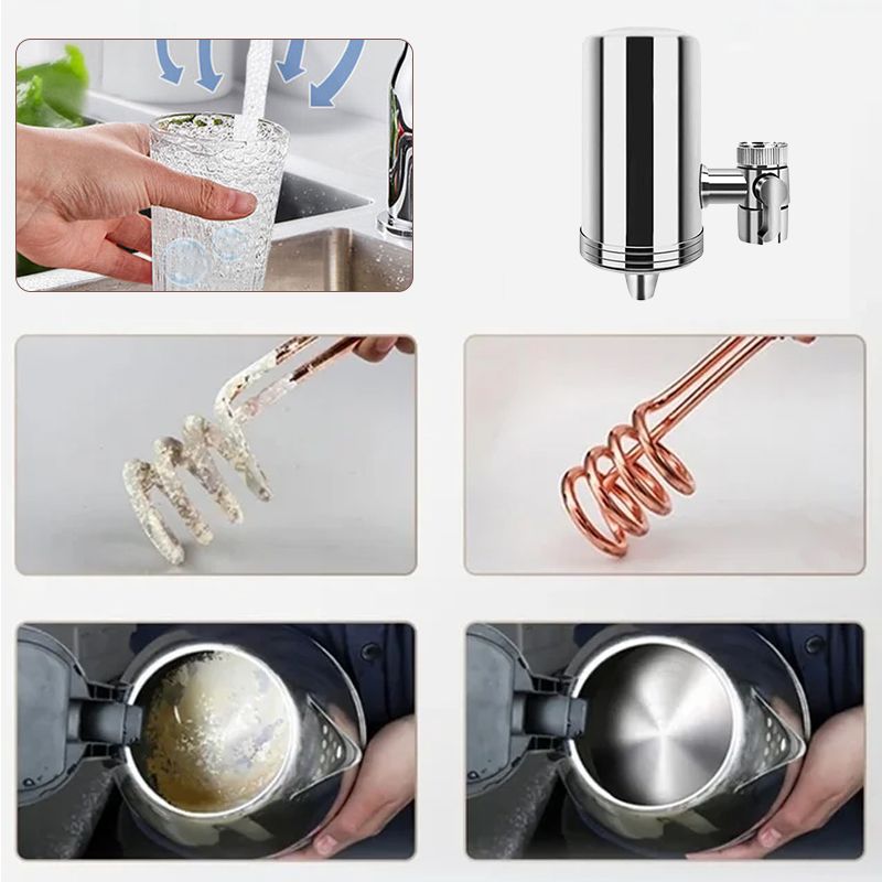 Installation-Free Stainless Steel Faucet Water Purifier For Household Use