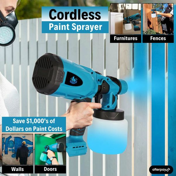 Cordless Paint Sprayer High Pressure Portable Electric Spray Gun
