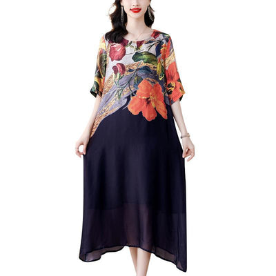 Women’s Elegant Flowy Plus Size Floral Dress For Special Occasions