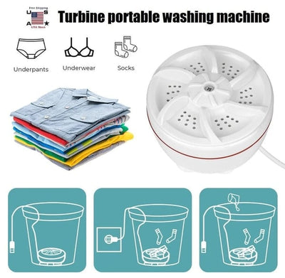 Mini Washing Machine And Dishwasher Compact Portable Laundry Cleaner