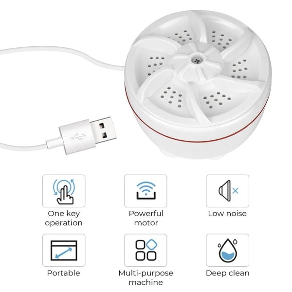 Mini Washing Machine And Dishwasher Compact Portable Laundry Cleaner