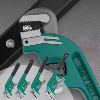 Straight Pipe Wrench With Adjustable Jaw For Secure Grip