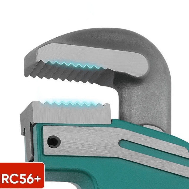 Straight Pipe Wrench With Adjustable Jaw For Secure Grip