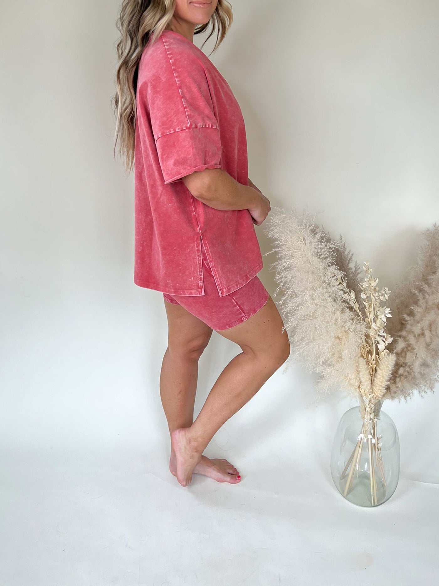 Women's Summer Washed Set Lightweight Casual Outfit For Warm Weather