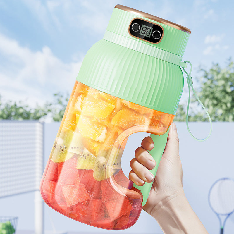 Multifunctional Portable Juicer Cup With Digital Display And USB Charging