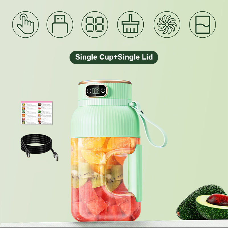 Multifunctional Portable Juicer Cup With Digital Display And USB Charging
