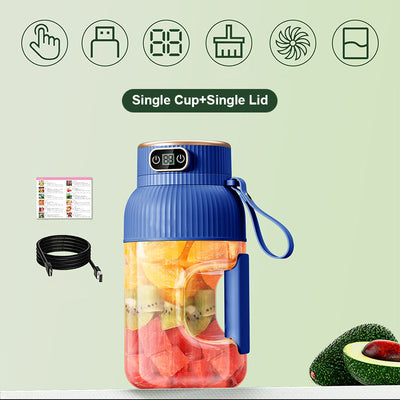 Multifunctional Portable Juicer Cup With Digital Display And USB Charging