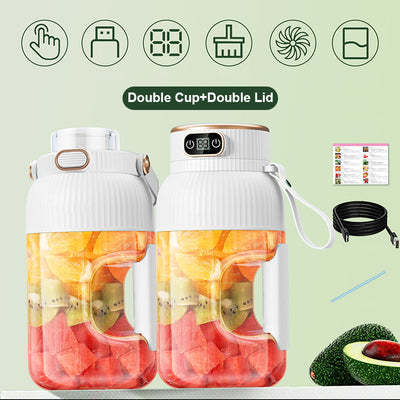 Multifunctional Portable Juicer Cup With Digital Display And USB Charging