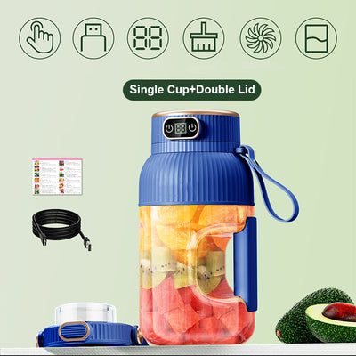 Multifunctional Portable Juicer Cup With Digital Display And USB Charging