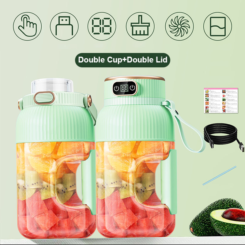 Multifunctional Portable Juicer Cup With Digital Display And USB Charging