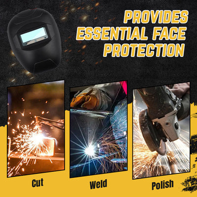 Lightweight Durable Welding Mask With Integrated Safety Glasses