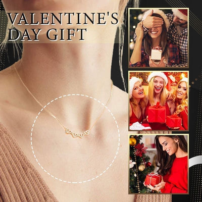 Fashion Four Leaf Clover Necklace Heart Pendant Jewelry Gift