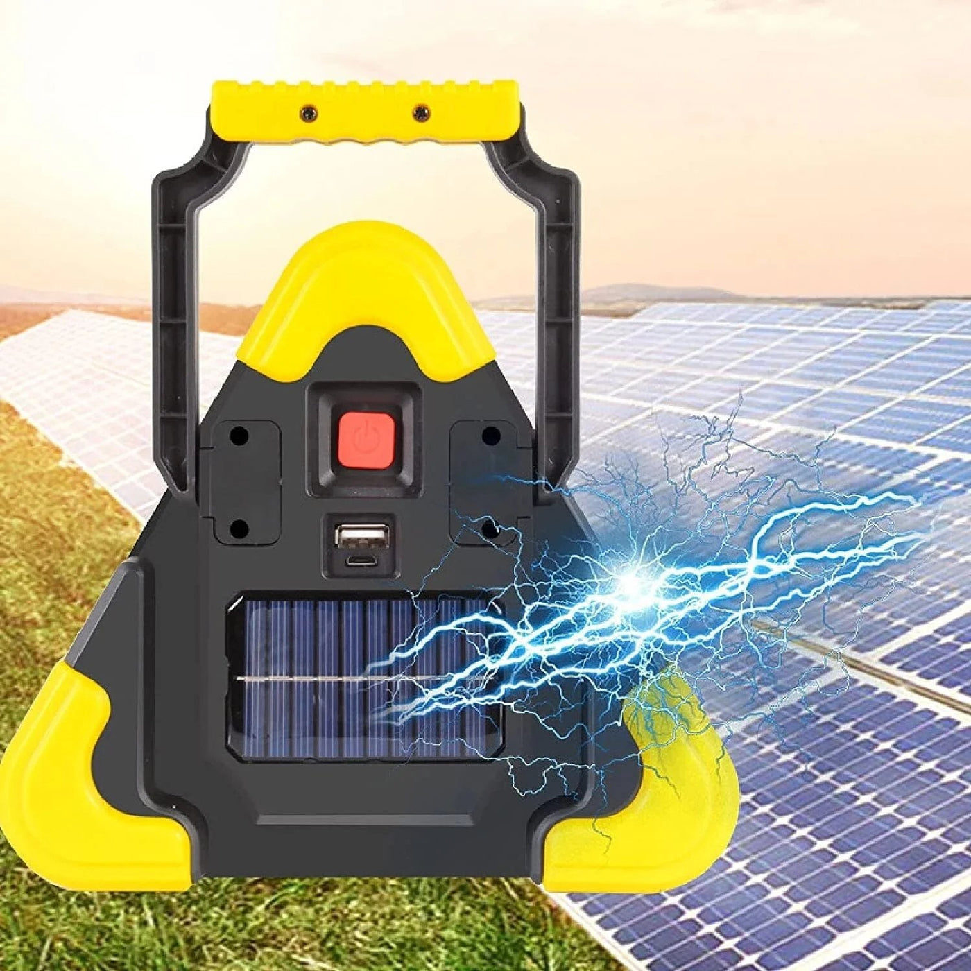 2-IN-1 Solar Emergency Triangle Warning Light For Roadside Safety