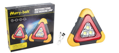 2-IN-1 Solar Emergency Triangle Warning Light For Roadside Safety