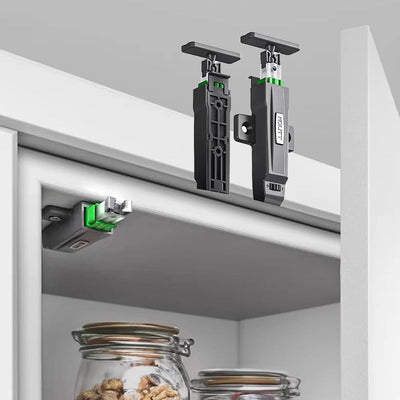 Cabinet Door Press To Open Lock With Spring Lock And Hinge