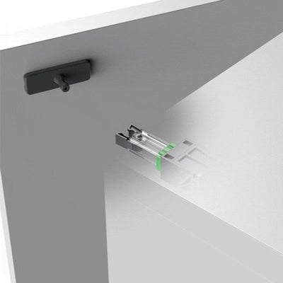 Cabinet Door Press To Open Lock With Spring Lock And Hinge