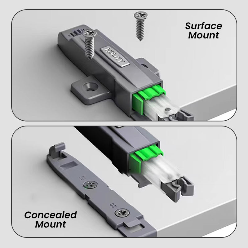Cabinet Door Press To Open Lock With Spring Lock And Hinge