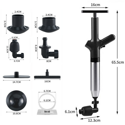 High-pressure Toilet Unclogger For Fast And Easy Drain Clearing