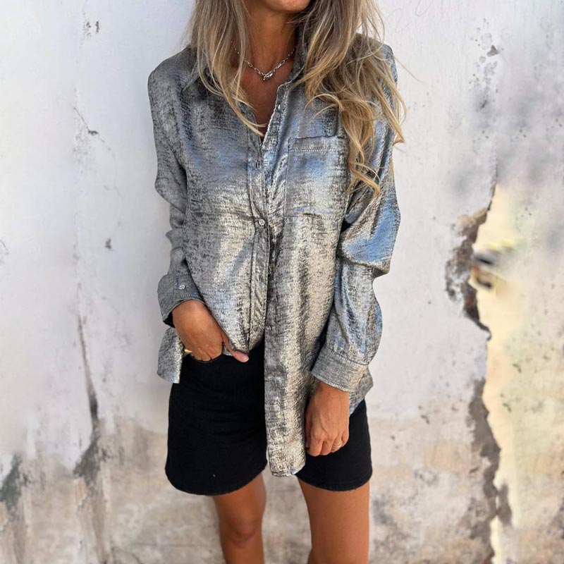 Casual Lapel Shirt For Women Stylish Comfortable Everyday Wear