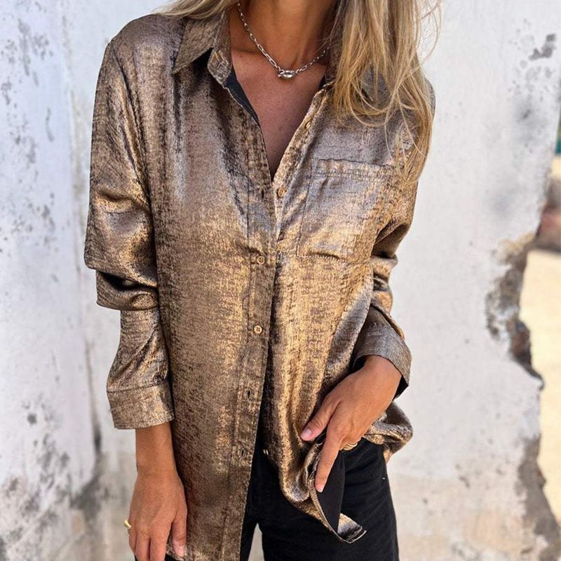 Casual Lapel Shirt For Women Stylish Comfortable Everyday Wear
