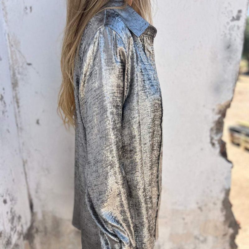 Casual Lapel Shirt For Women Stylish Comfortable Everyday Wear