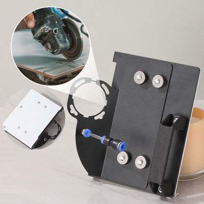 Angle Grinder Stand For Precise 45 Degree Tile Chamfer Cutting