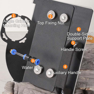Angle Grinder Stand For Precise 45 Degree Tile Chamfer Cutting