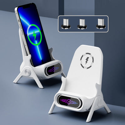 Multifunctional Wireless Fast Charger Phone Stand With Adjustable Holder